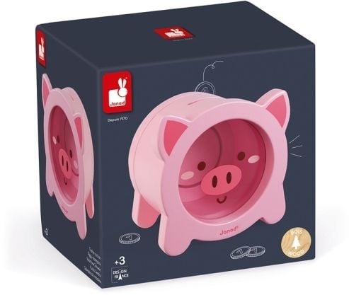 Janod Swinka Puinen säästöpossu