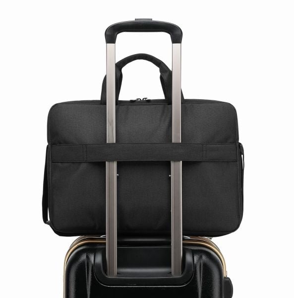 Celly MESSENGERBAG - Notebookbæreveske - with trolley strap - 15.6" - svart