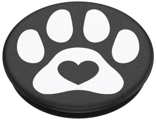 PopSockets 805579, Grippi, Musta, Valkoinen, Mikä tahansa tuotemerkki, Sydänkuvio, 1 kpl
