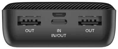 RealPower Powerbank PB-10000 SE schwarz 10.000mAh
