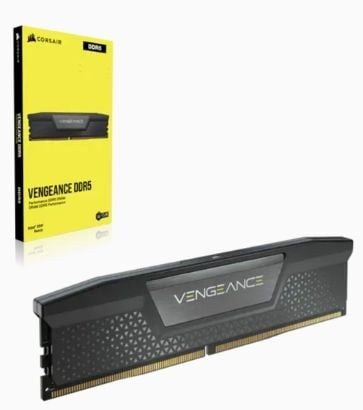 CORSAIR Vengeance - DDR5 - sett - 16 GB: 2 x 8 GB - DIMM 288-pin - 5200 MHz / PC5-41600 - CL40 - 1.25 V - svart