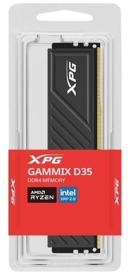 XPG GAMMIX D35 - DDR4 - modul - 8 GB - DIMM 288-pin - 3200 MHz / PC4-25600 - CL16 - 1.35 V - ikke-bufret - svart