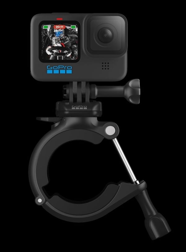 GoPro LARGE TUBE MOUNT - Stödsystem - stångmontering - räcke, rör - för HD HERO2; HERO; HERO+; HERO3; HERO3+; HERO4; HERO7 Black, Silver, White