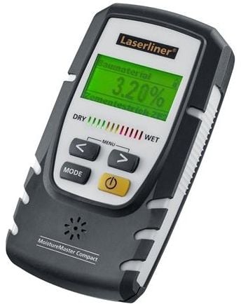 Laserliner MoistureMaster Compact Plus, Betong, Tre, Digitalt, Grå, 0 - 56,4%, 6LR61, 0 - 40 °C