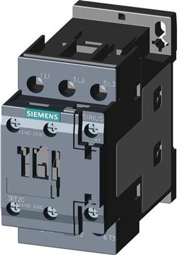SIEMENS-kontaktori 7,5kW, 400V AC, 17A AC33-napainen, 1NO+1NC, ohjausjännite 230V AC 50/60Hz, koko S0