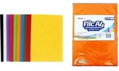 BREWIS filt A4 selvklebende 10 farger (FCK410)