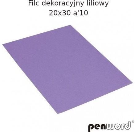 Polsirhurt dekorativ lilla filt 20x30 cm, 10 stk