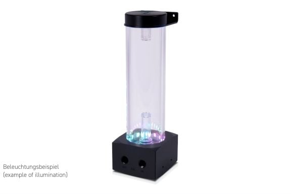 Alphacool Core 200 Aurora ARGB reservoar med VPP pumpe, akryl - svart