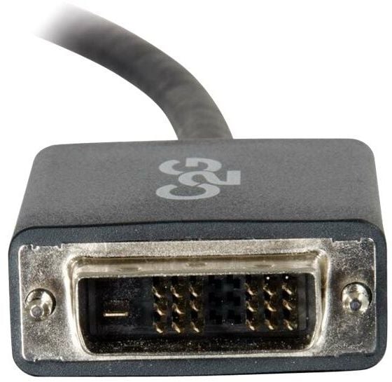 C2G 2m DisplayPort to Single Link DVI-D Adapter Cable M/M - DP to DVI - Black - DisplayPort-kabel - DisplayPort (hann) til DVI-D (hann) - 2 m - svart