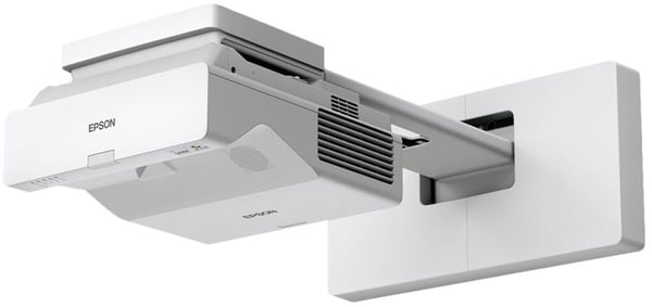 Epson EB-760W - 3LCD-projektori - 4100 lumen (hvid) - 4100 lumen (farve) - 16:10 - ultrakort kast objektiv - 802.11a/b/g/n/ac trådløs / LAN/ Miraca...