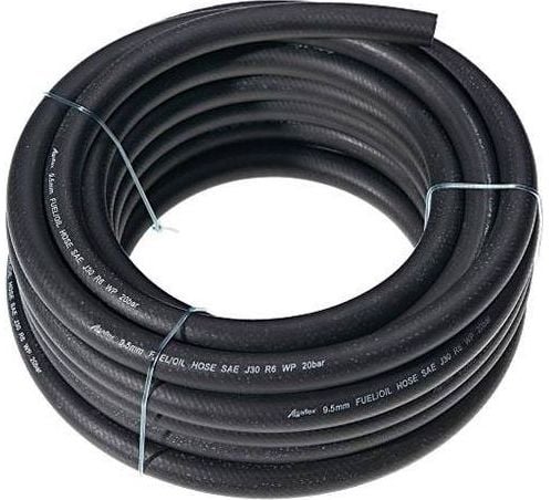 Godmar slang för bränsle, gummi armerad 3-lagers SR 9,5 mm/1 m (10 m i rulle)