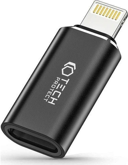 USB-adapter Tech-Protect USB-C til Lightning svart (THP1888)