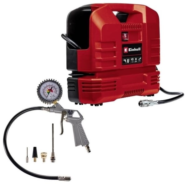 Einhell TC-AC 190 OF-sett, 190 l/min, 8 bar, 1100 W, 5 kg