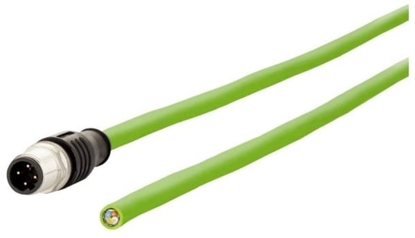 BTR NETCOM M12 5m, 5 m, Cat5e, M12, M12, M12, vihreä