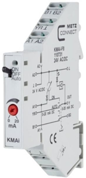 METZ CONNECT analogvärdesändare KMAi-F8 fjäderkraftklämma (110731)