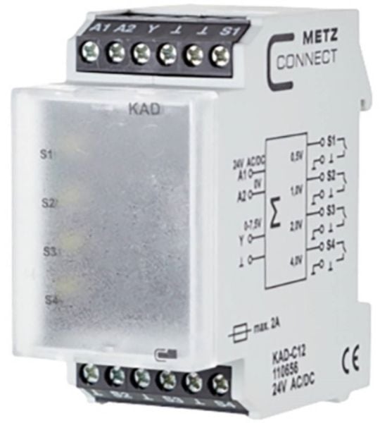 METZ CONNECT KAD-C12, Valkoinen, 24 V, 35 x 60 x 69,3 mm, 30 g, -10 - 50 °C