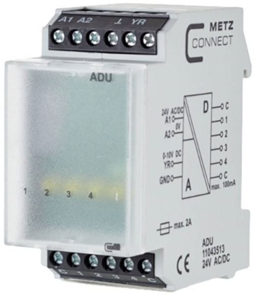 Metz Connect 11043513 #####Analog-Digital-Wandler 24, 24 V/AC, V/DC (max) 1 stk