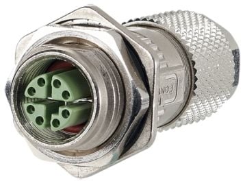 METZ CONNECT - Nettverkkontakt - 8-pins M12 (P) til 8-pin IDC (P) - skjermet - CAT 6a - IEEE 802.3an