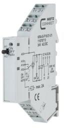METZ CONNECT KRA-S-F10/21-21, harmaa, 24 V, 250 V, 2 A, 11,2 x 60 x 87,5 mm, 43 g