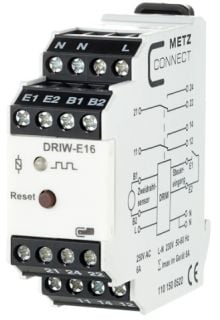 METZ CONNECT DRIW-E16, Musta, Valkoinen, 250 V, 8 A, 22,5 x 60 x 61,3 mm