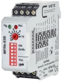 Metz Connect 110658 MFRk-E08 Tidsrelä Multifunktionellt 230 V/AC 1 st 1 x omkopplare