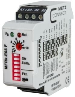 METZ CONNECT MFRk-E08 F, Valkoinen, 230 V, 250 V, 22,5 x 60 x 61,3 mm, 70 g