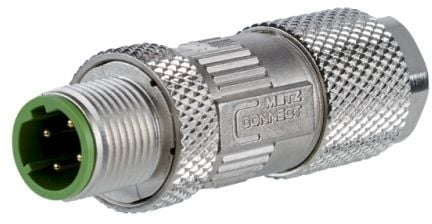 METZ CONNECT - Nettverkkontakt - M12 (P) skrubar - skjermet - CAT 5 - halogenfri, D-coded, IP67 (en pakke 10)