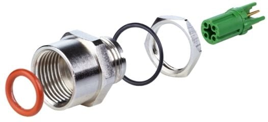 METZ CONNECT MMT361A115-0001, M12, Terästä, Naaras, Suora, IP67, 1 kpl