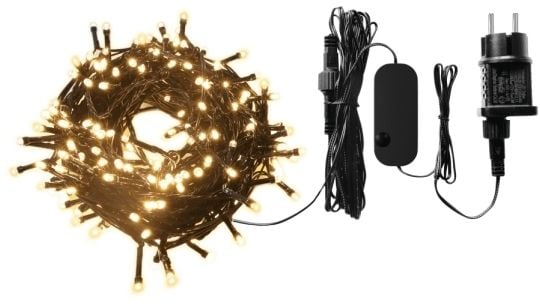 WOOX R5168, 200 lamper, LED, Varm hvit, 2500 K, 100°, 230 lm