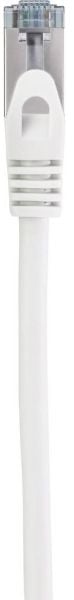 Renkforce RF-5043914 RJ45 verkkokaapeli, Patch Cable CAT 6A S/FTP 1.00 m Valkoinen liekinkestävä 1 kpl 1 kpl