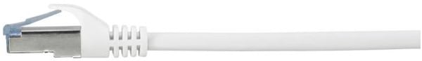 Renkforce RF-5043914 RJ45 verkkokaapeli, Patch Cable CAT 6A S/FTP 1.00 m Valkoinen liekinkestävä 1 kpl 1 kpl
