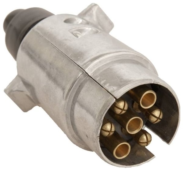 HP tilhengerkontakt 28430 7-polet stikkontakt 7-polet aluminium