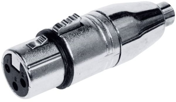 Kash XLR-adapter: XLR-tilkobling til Cinch-kontakt (mono), poltall: 3, 1 stk