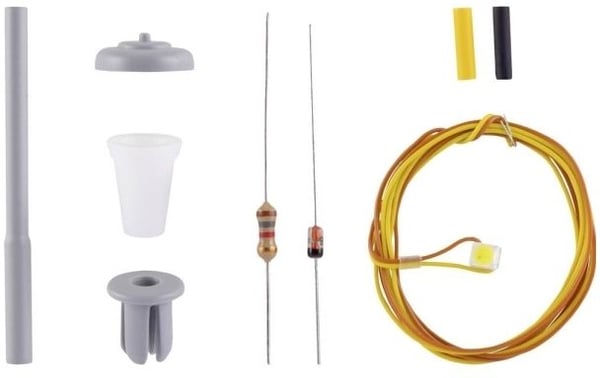 Viessmann Modelltechnik H0 gatelampe enkel byggesett 6721 (1 stk.)
