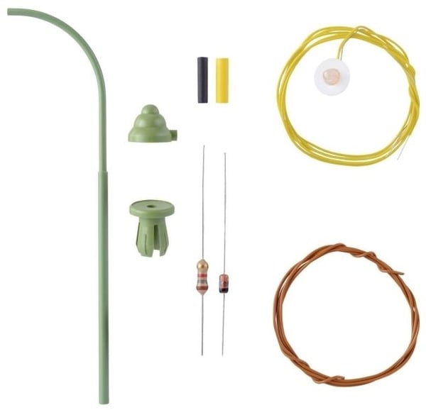 Viessmann Modelltechnik H0 gasslampe enkel byggesett 6729 (1 stk.)