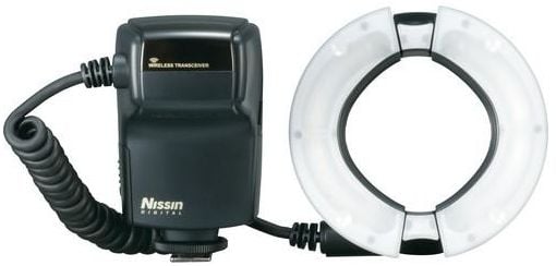 Nissin MF18, 5,5 sek./puoli, 4 kanavaa, 446 g, Makro blitz