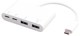 eSTUFF - Hub - USB-C, 2x USB 3.0, 2x USB-C 3.1 - 4 x USB 3.2 Gen 2 - stasjonær