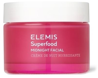 Elemis Superfood Midnight Facial, Nattkräm, Kvinna, Ansikte, Fuktgivande, Utjämnande, Mjukgörande, 50 ml, Burk