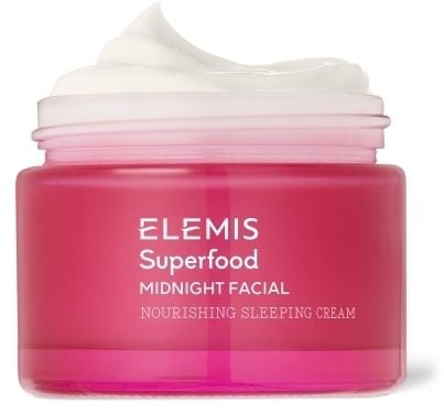Elemis Superfood Midnight Facial, Nattkräm, Kvinna, Ansikte, Fuktgivande, Utjämnande, Mjukgörande, 50 ml, Burk