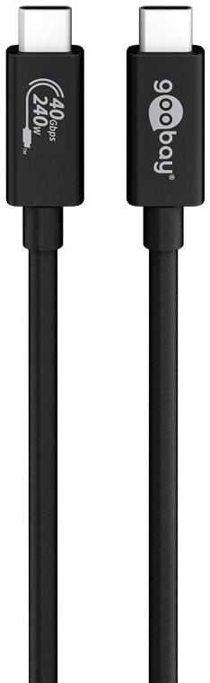 Goobay 61716, 0,7 m, USB C, USB C, USB4 Gen 3x2, 40000 Mbit/s, Lajittelu