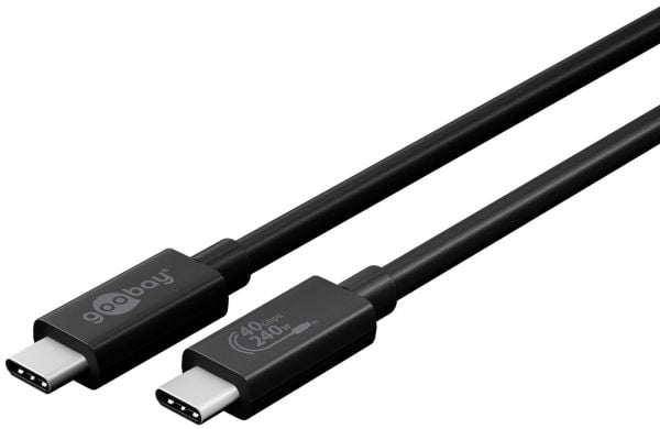 Goobay 61716, 0,7 m, USB C, USB C, USB4 Gen 3x2, 40000 Mbit/s, Lajittelu