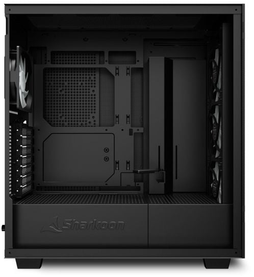 Sharkoon Rebel C50 RGB - ATX-boks - sidepanel med vindu (herdet glass) - ingen strømforsyning (ATX) - svart - USB/lyd