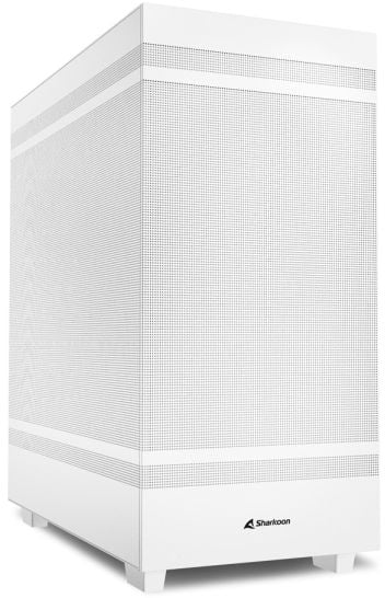 Sharkoon Rebel C50 - ATX-boks - ingen strømforsyning - hvit - USB/lyd