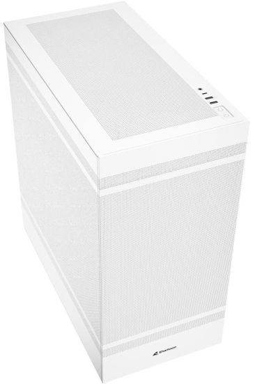 Sharkoon Rebel C50 - ATX-boks - ingen strømforsyning - hvit - USB/lyd