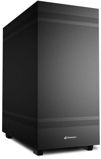 Sharkoon Rebel C50 - ATX-boks - ingen strømforsyning - svart - USB/lyd