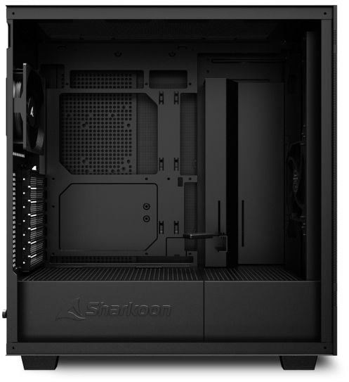 Sharkoon Rebel C50 - ATX-boks - ingen strømforsyning - svart - USB/lyd