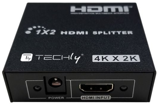 Techly IDATA HDMI-4K230, HDMI, 2x HDMI, 3840 x 2160 piksler, Sort, Metall, 15 m