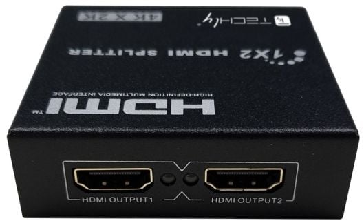 Techly IDATA HDMI-4K230, HDMI, 2x HDMI, 3840 x 2160 piksler, Sort, Metall, 15 m