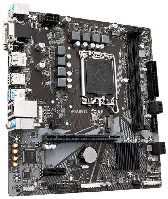 Gigabyte H610M S2H DDR4, Intel, LGA 1700, Intel® Celeron®, Intel® Core™ i3, Intel® Core™ i3, Intel® Core™ i5, Intel® Core™ i7, Intel® Core™ i9, Int...