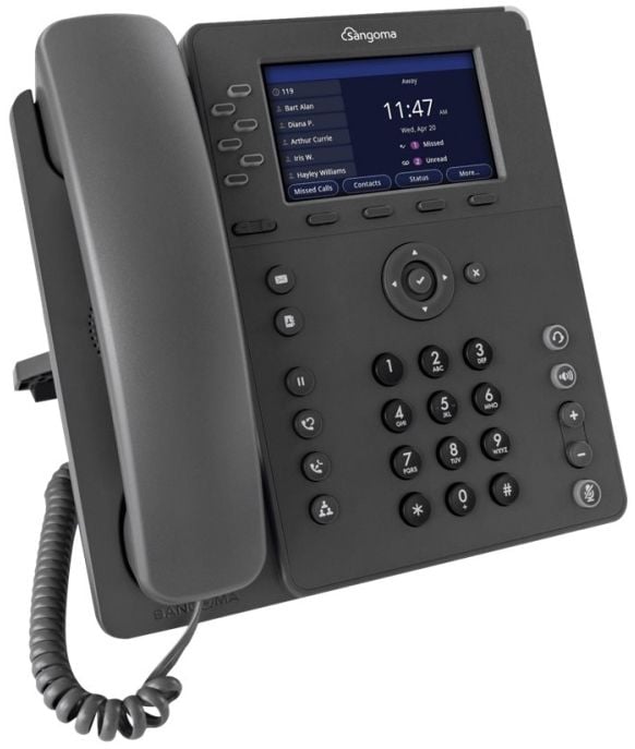 Sangoma P325 - VoIP-telefon med anrops-ID - treveis anropskapasitet - SIP, SIP v2, SRTP - 6 linjer